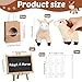 Arrowbash 36 Pcs Adopt a Horse Party Favor Mini Plush Horse Stuffed Animal with 10 White Plastic Fence 12 Kraft Paper Bags Wooden Chalkboard Sign for First Rodeo Birthday Pony Cowboy Farm Supplies - Image 4