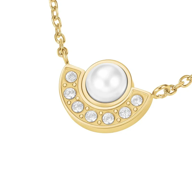RoseField Rosefield Modern Pearl Circle Necklace Gold - JNPCG-J1292