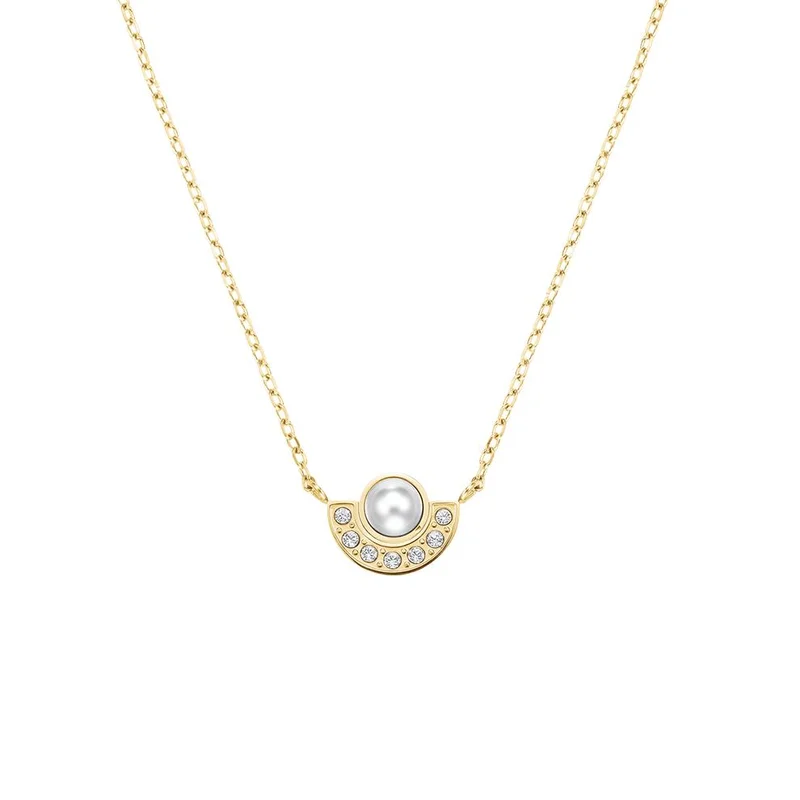 RoseField Rosefield Modern Pearl Circle Necklace Gold - JNPCG-J1292