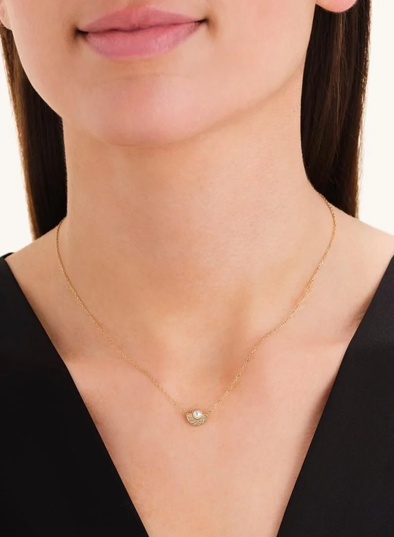 Rosefield  Pearl Halo Necklace, Gold Plated for Women | Best Price UAE