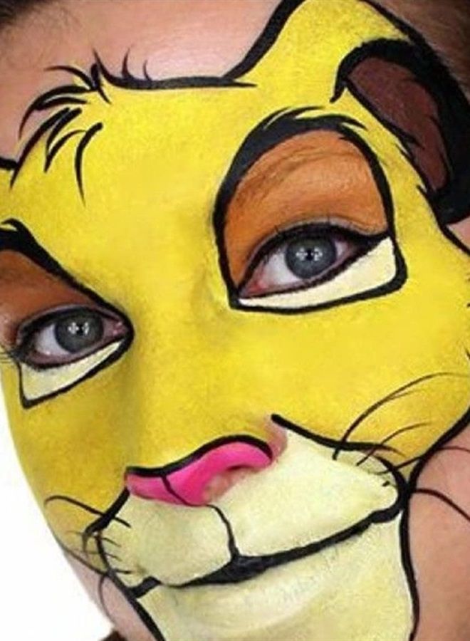 Mysense Yellow Face Body Paint Stick, Yellow Eye Black Stick, Cream Eyeblack Paint for Baseball Softball Football Lacrosse, Non-toxic Facepaint for Halloween Costume Cosplay Lion Tiger Minions Makeup  - Image 2