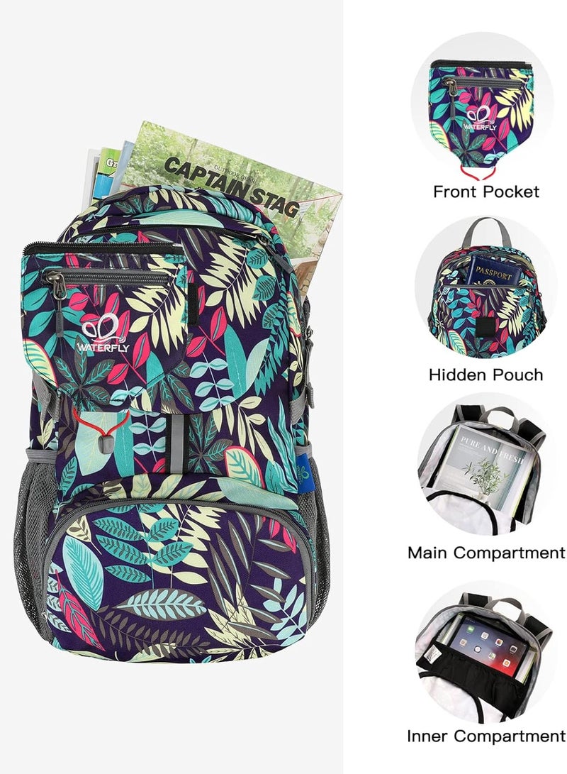WATERFLY Small Lightweight Packable Backpack: 20l Ultra Light Foldable Travel Hiking Camping Daypack Day Pack for Man Woman - Image 4