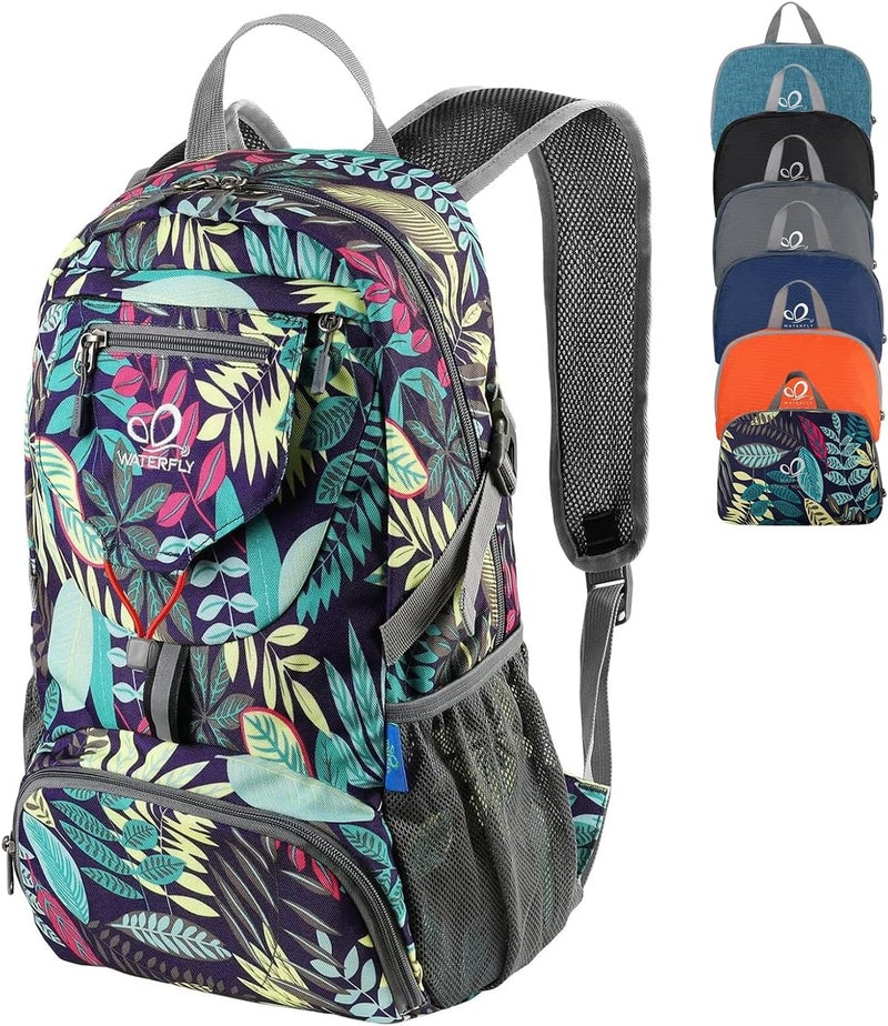 WATERFLY Small Lightweight Packable Backpack: 20l Ultra Light Foldable Travel Hiking Camping Daypack Day Pack for Man Woman - Image 1