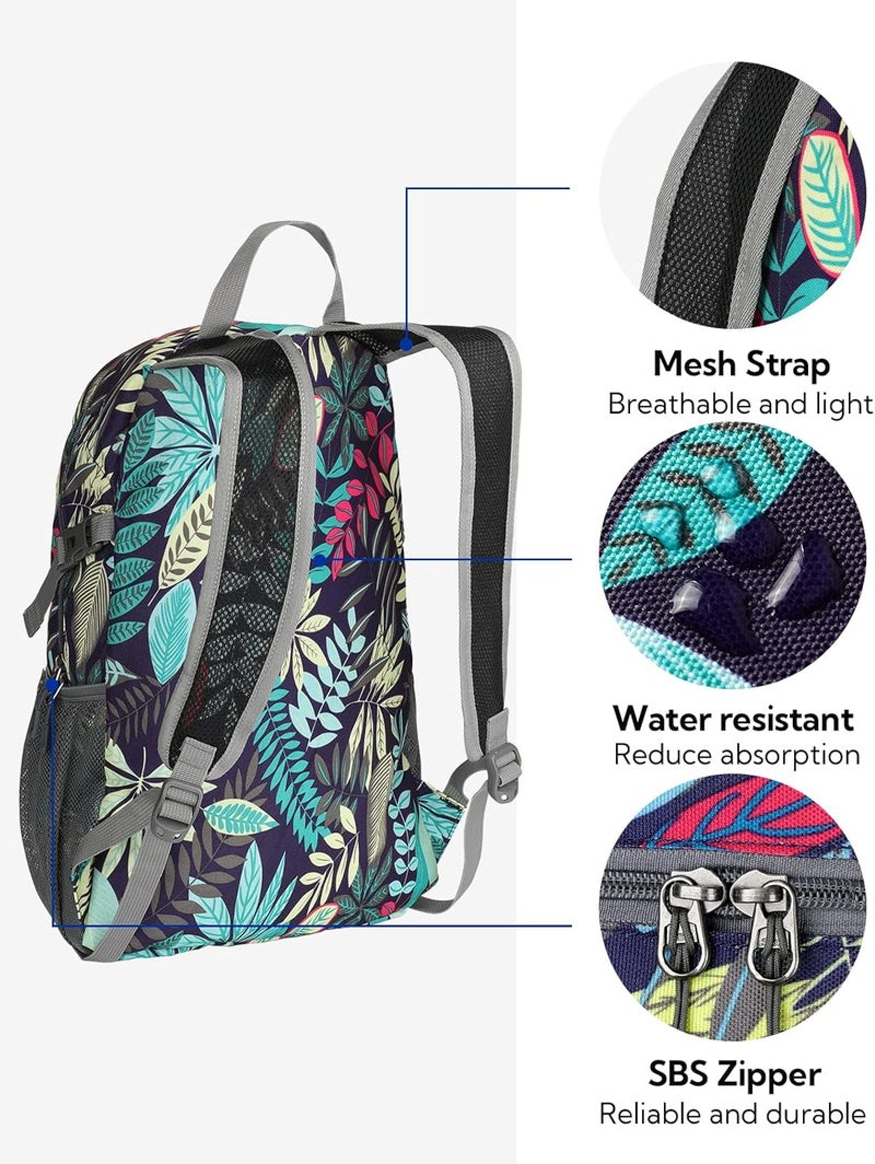 WATERFLY Small Lightweight Packable Backpack: 20l Ultra Light Foldable Travel Hiking Camping Daypack Day Pack for Man Woman - Image 5