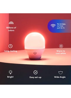 Lifx Lifx Color A19 800 Lumens, Billions Of Colors And Whites, Wi-Fi Smart Led Light Bulb, No Bridge Required, Works With Alexa, Hey Google, Homekit And Siri.  - Image 2
