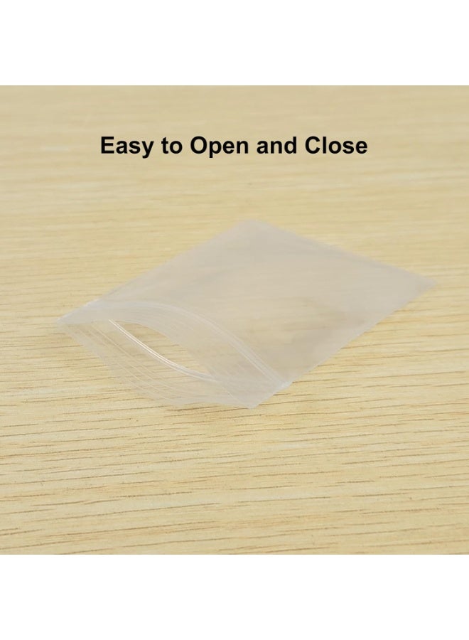 Small Plastic Bags for Jewelry, 100 Pcs 2" x 2.76" Resealable Clear Poly Baggies, 2.4 Mil Mini Zip Bags for Bead, Crafts, Small Parts, Gifts, Candy, Screws - Image 5