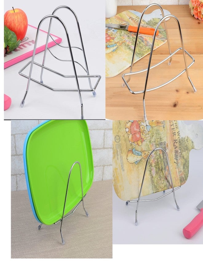 LENITH Cutting Board Storage Rack Stainless Steel Wire Chopping Board Board Holder Stand fit, Organizer Kitchen (Triangle) - Image 4