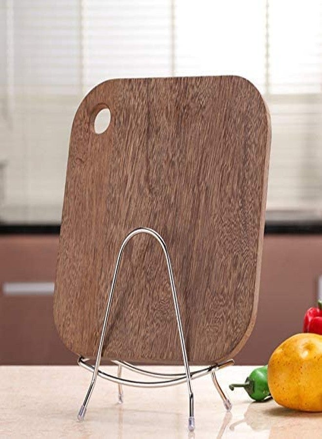 LENITH Cutting Board Storage Rack Stainless Steel Wire Chopping Board Board Holder Stand fit, Organizer Kitchen (Triangle) - Image 2