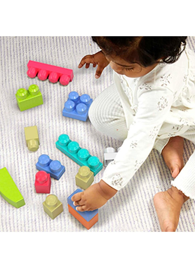 Mega Bloks - ميغا بلوكس 1ست بيلدرز حقيبة بناء 60 قطعة وردي - Image 1