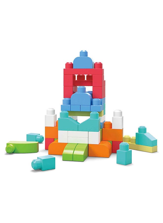 Mega Bloks - ميغا بلوكس 1ست بيلدرز حقيبة بناء 60 قطعة وردي - Image 1