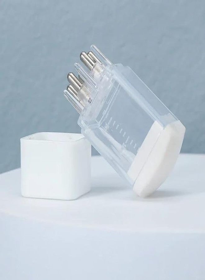 LARYNX Hair Oil Applicator Comb, Smooth Root Comb Applicator Bottle For Scalp Oil, Anti Hair Loss Lotion Dispenser 10Ml, Scale Control, Salon Care, Oily/Greasy Hair, (10ML, Transparent - Square, Pack of 1) - Image 3