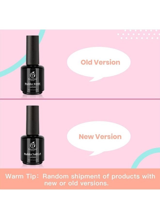 beetles Gel Polish Beetles Gel Nail Polish Transparent Builder Nail Gel for Nails 5 in 1 Cover Nude Translucent Builder Strengthener Gel Jelly Gel 15ML Hard Gel Extension Nail Gel, No Need Slip Solution  - Image 3
