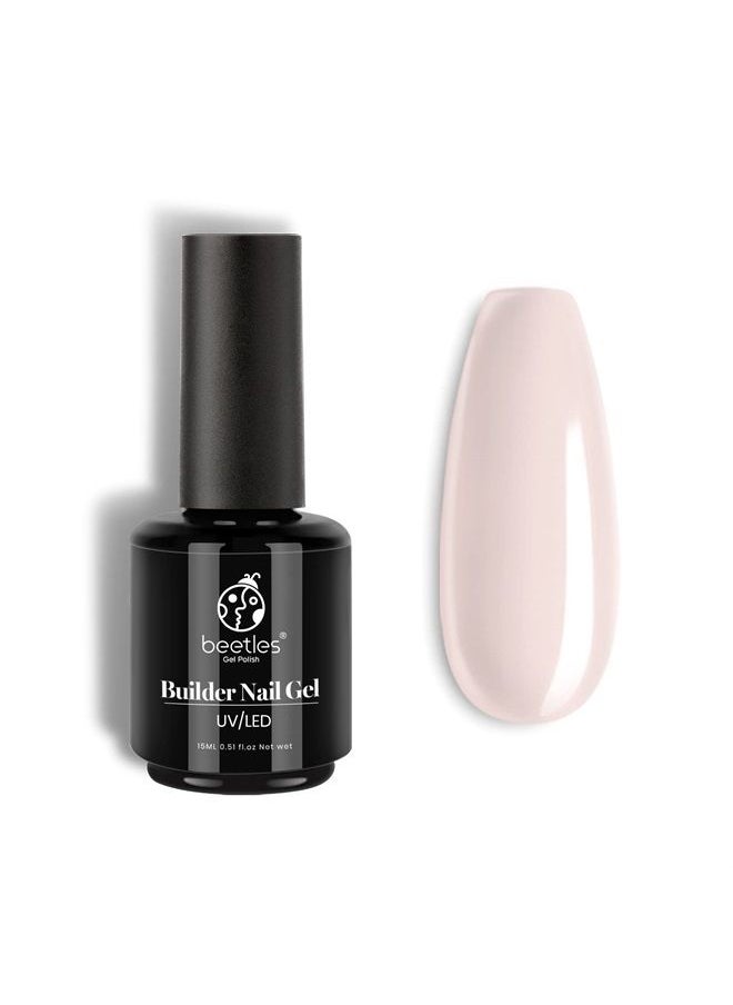 beetles Gel Polish Beetles Gel Nail Polish Transparent Builder Nail Gel for Nails 5 in 1 Cover Nude Translucent Builder Strengthener Gel Jelly Gel 15ML Hard Gel Extension Nail Gel, No Need Slip Solution  - Image 1