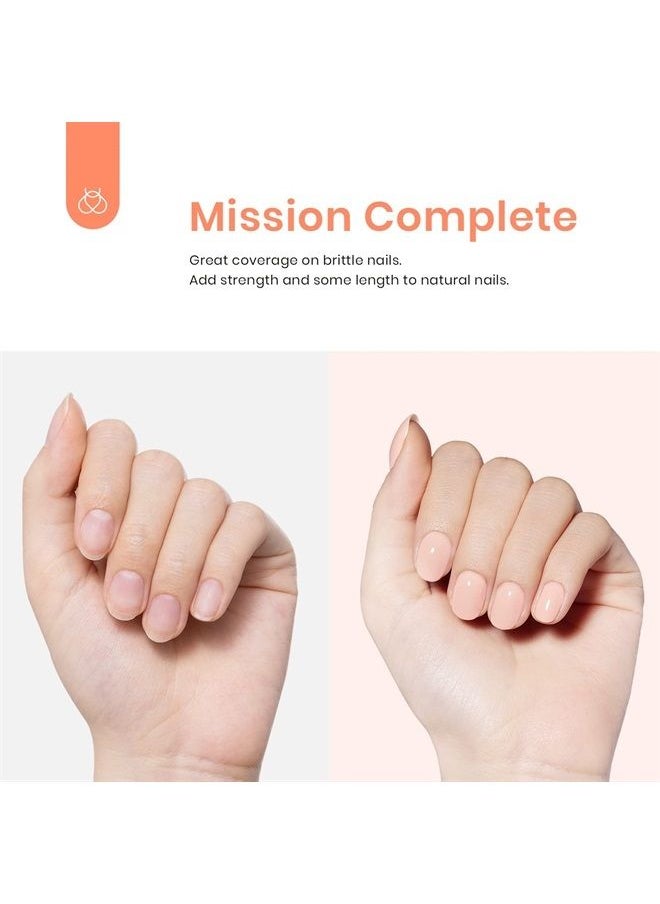beetles Gel Polish Beetles Gel Nail Polish Transparent Builder Nail Gel for Nails 5 in 1 Cover Nude Translucent Builder Strengthener Gel Jelly Gel 15ML Hard Gel Extension Nail Gel, No Need Slip Solution  - Image 4