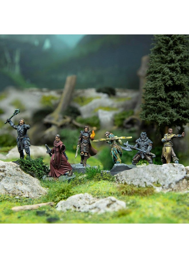 Modiphius Modiphius Entertainment: The Elder Scrolls: Call to Arms: Dragonborn Heroes - 6 Figures, 32mm Unpainted Resin Miniatures, Officially Licensed - Image 2