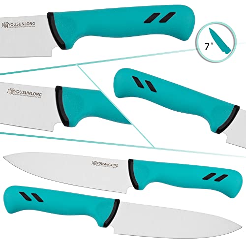 YOUSUNLONG Chef Knife - 7 Inch - Premium High-carbon molybdenum steel blade - Butcher knife for meat processing - Ergonomic & non-slip handle - Image 3