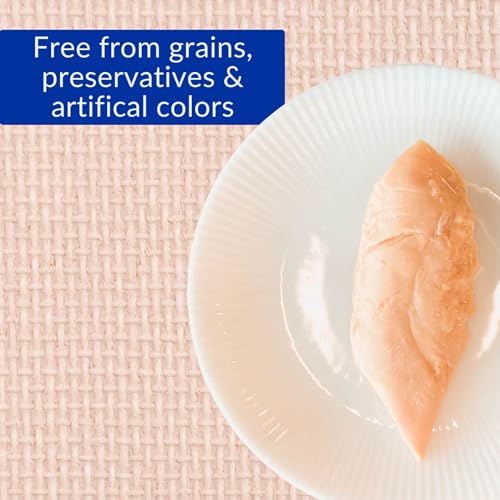 INABA Premium Hand-Cut Grilled Chicken Fillet Cat Treats/Topper with Vitamin E and Green Tea Extract, 0.9 Ounces Each, Pack of 6, Extra Tender Crab Broth - Image 5
