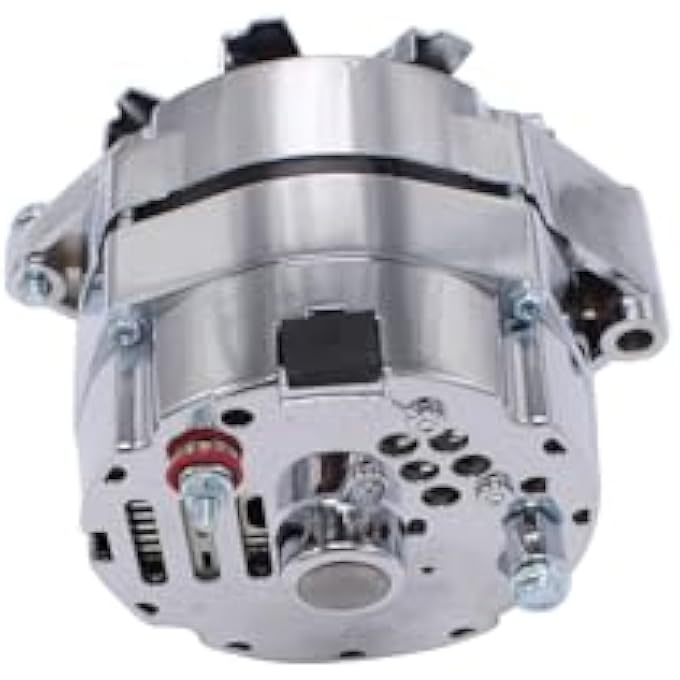 TAKPART Chrome Alternator for 110Amp 1 Wire Self Exciting Street Rod GM 305 350 BBC SBC - Image 3