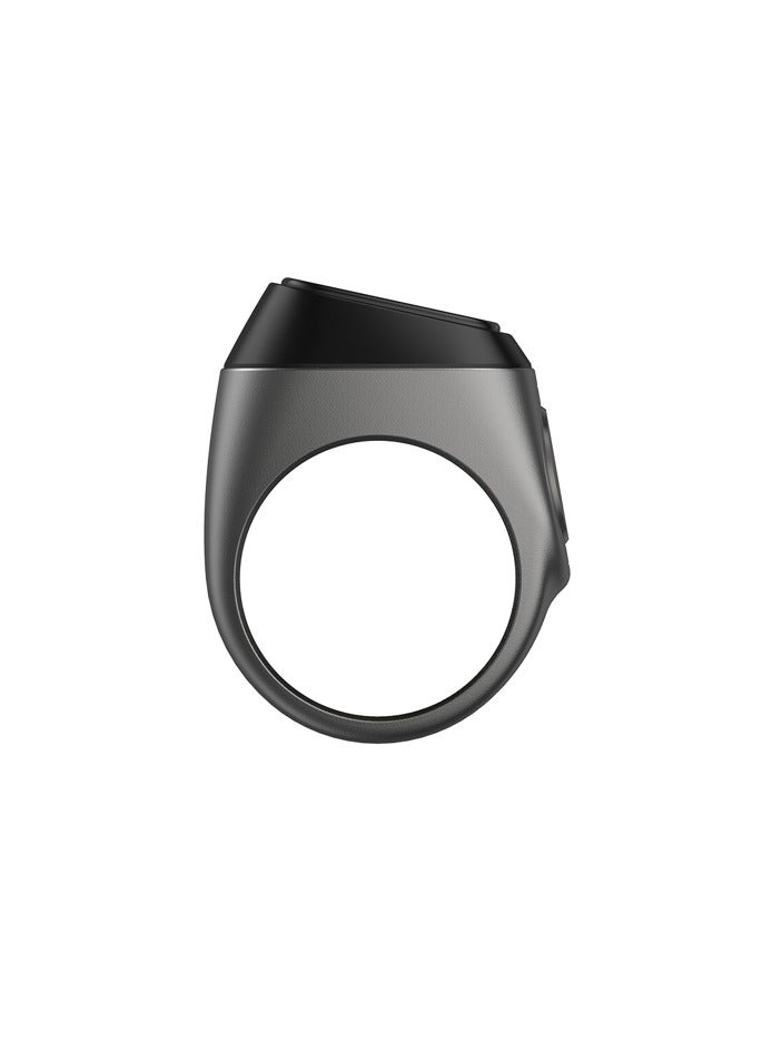 iQIBLA - Smart Tasbih Zikr Aluminum Ring  - Graphite -20 mm - Image 3