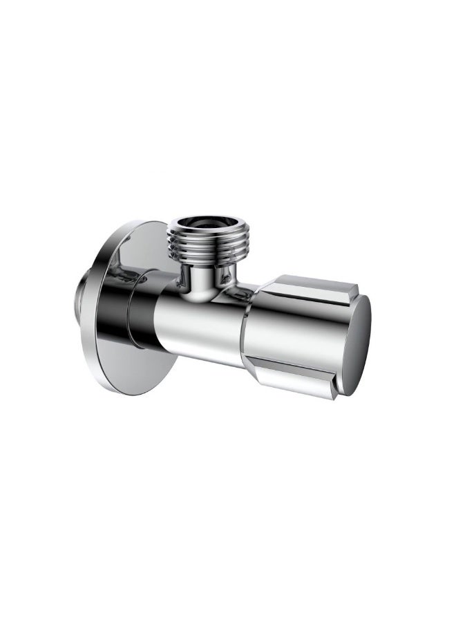 DANUBE HOME Milano Omega Angle Valve For Kitchen, Bathroom Heavy Duty Chrome Water Flow Control Tap Brass Body Turn Water Shut Off Faucet Valve Modern Bathroom Fixtures - Image 1
