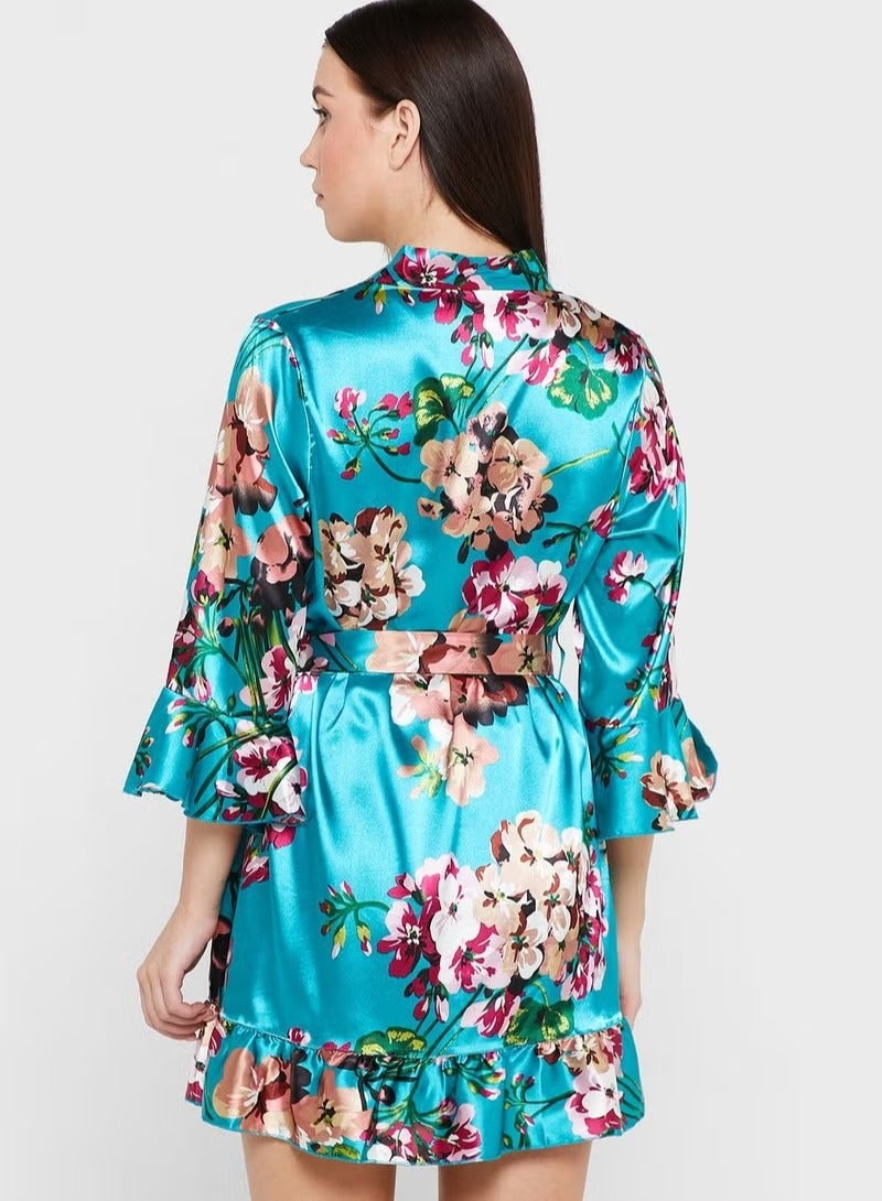 NIBEMINENT Printed Robe - Image 2