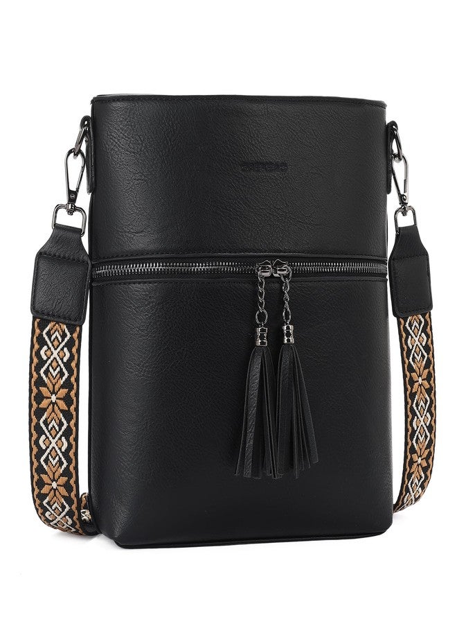 GAEKEAO Crossbody Bags for Women Medium Crossbody Purses Vegan Leather Shoulder Handbags Travel Purse with 6 Crad Slots - Image 1