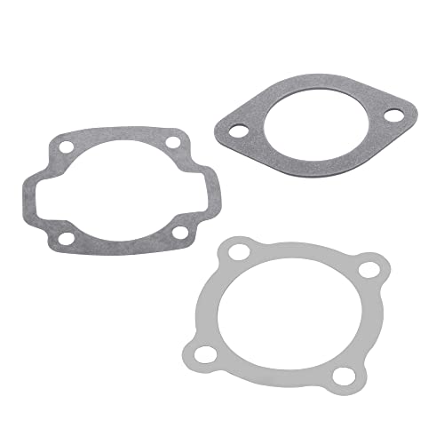 Luckmart Cylinder Base Gasket Kit Replacement Fit for Golf Cart 1963-1981 Top End Cylinder Head Exhaust Gasket Set 3pcs - Image 1