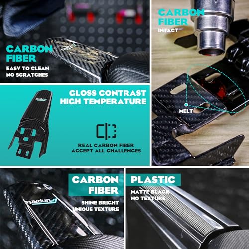 Funparts Sur Ron Rear Fender,Carbon Fiber Motorcycle Fender Mud Guard for Surron Sur Ron Light Bee X/S Segway X260 X160 Electric Dirt Bike - Image 4