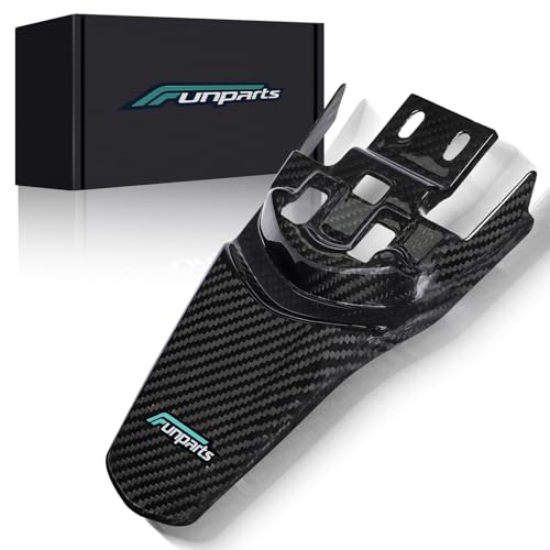 Funparts Sur Ron Rear Fender,Carbon Fiber Motorcycle Fender Mud Guard for Surron Sur Ron Light Bee X/S Segway X260 X160 Electric Dirt Bike - Image 1