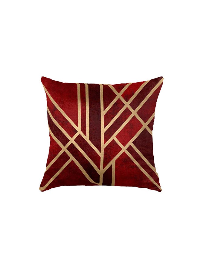 RIZARIES SuperSoft Burgundy Art Deco Throw Pillow - Image 2