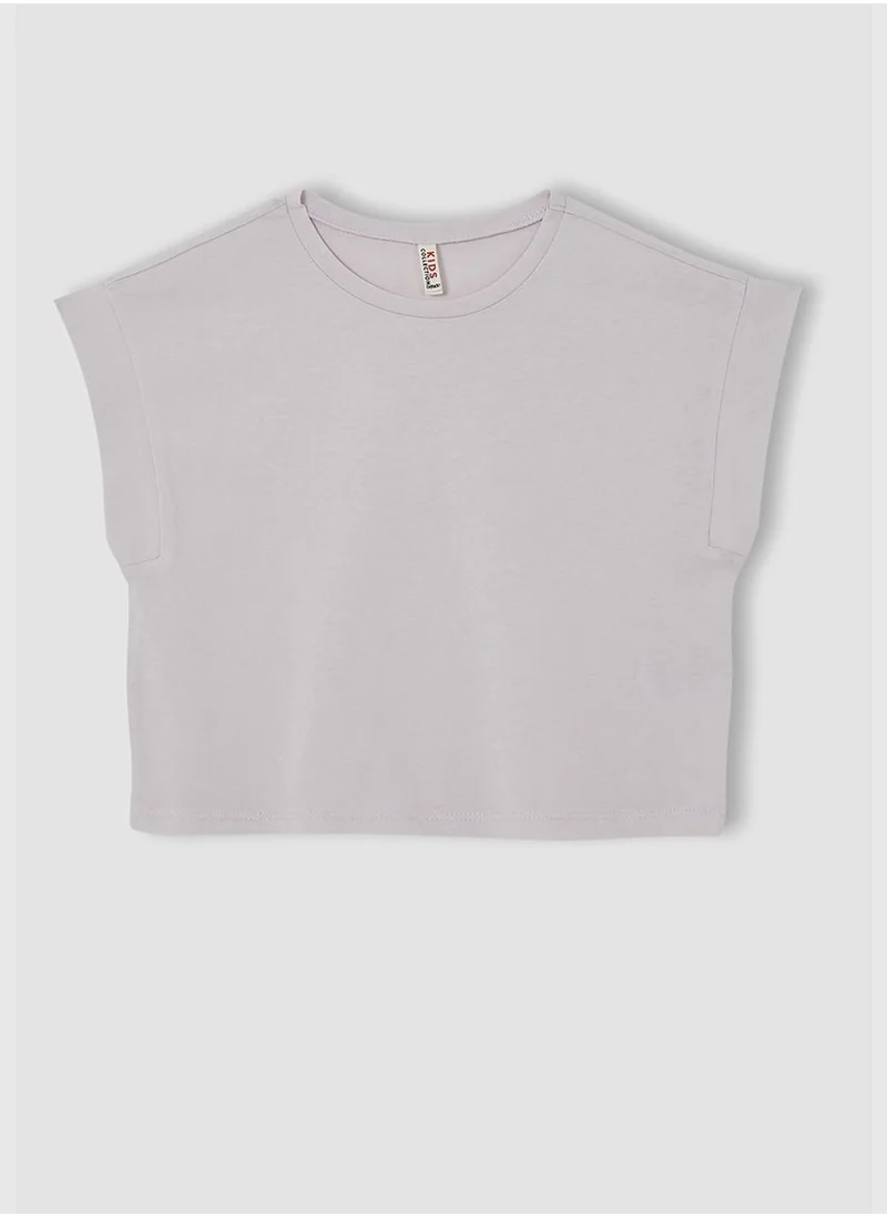 DeFacto Basic Sleeveless Cropped T-Shirt