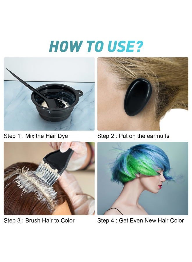 Xarchy 10 Pcs Professional Hair Bleach Kit Hair Coloring Products with Hair Dye Brush, Hair Color Bowl, Earmuffs, Hair Clip for Salon Hair Dye, Hair Color at Home, Hair Bleaching and Hair Highlighting - Image 4
