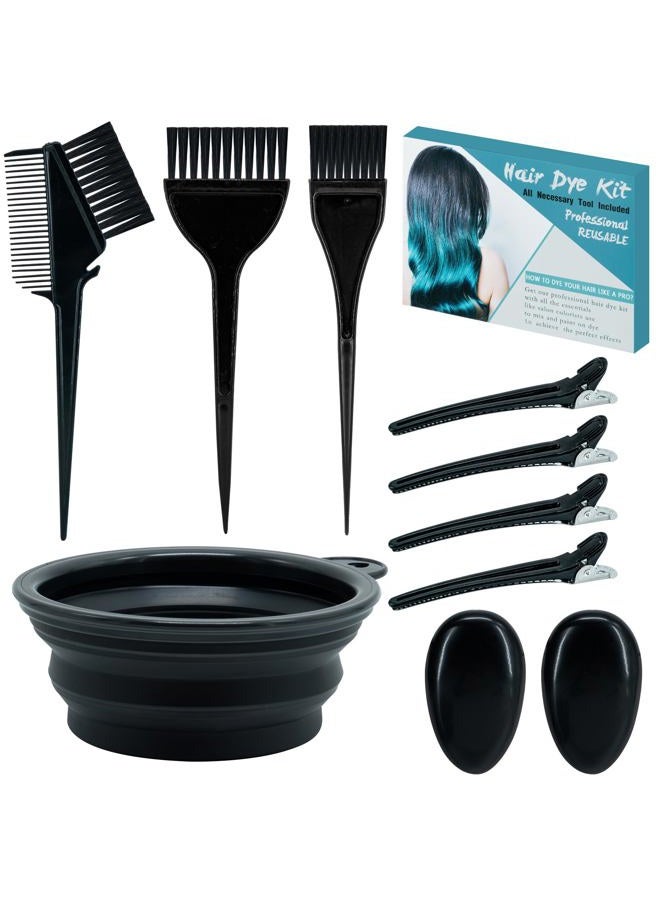 Xarchy 10 Pcs Professional Hair Bleach Kit Hair Coloring Products with Hair Dye Brush, Hair Color Bowl, Earmuffs, Hair Clip for Salon Hair Dye, Hair Color at Home, Hair Bleaching and Hair Highlighting - Image 1