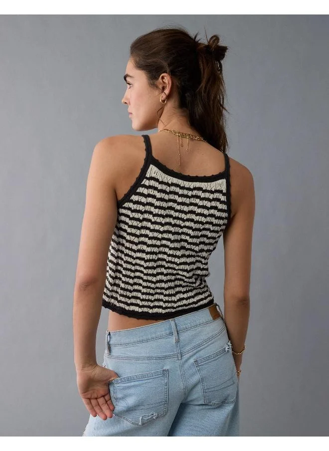 امريكان ايجل Elevate your warm weather wardrobe with this chic tank top, crocheted for a luxe textured look.