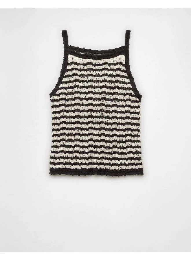 امريكان ايجل Elevate your warm weather wardrobe with this chic tank top, crocheted for a luxe textured look.