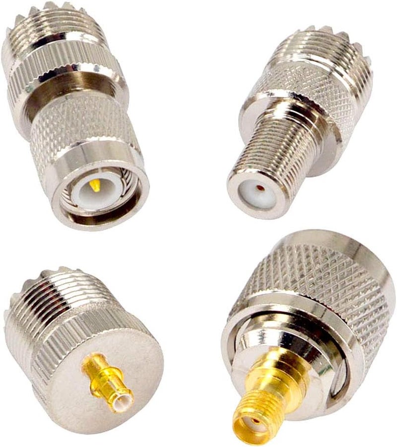 onelinkmore 20 Type Set UHF PL259 SO239 Mini UHF Adapter Kits UHF to SMA BNC MCX FME F TNC Mini UHF RF Coaxial Adapter Male Female Coax UHF VHF HF Radios Adapter Connector Kit … - Image 4