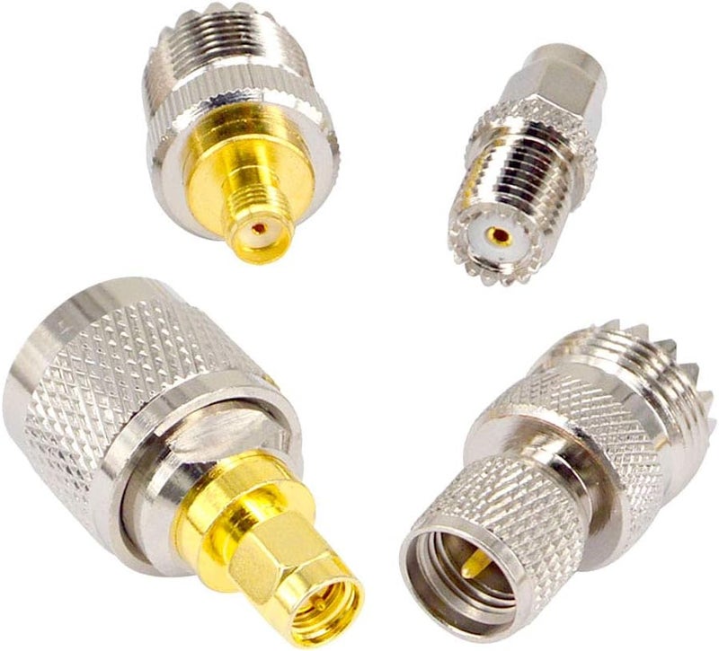 onelinkmore 20 Type Set UHF PL259 SO239 Mini UHF Adapter Kits UHF to SMA BNC MCX FME F TNC Mini UHF RF Coaxial Adapter Male Female Coax UHF VHF HF Radios Adapter Connector Kit … - Image 5