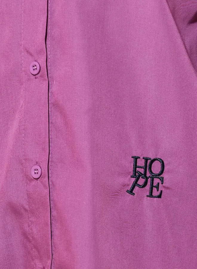 Take Two Embroidered Oversized Shirt