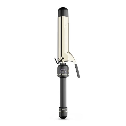 HOT TOOLS 24K Gold Professional 1 1/2" Extended Barrel Curling Iron with Clamp for Loose Curls - 24K Gold Technology for Long-Lasting Results & Longer Barrel for Easy Styling - Image 1