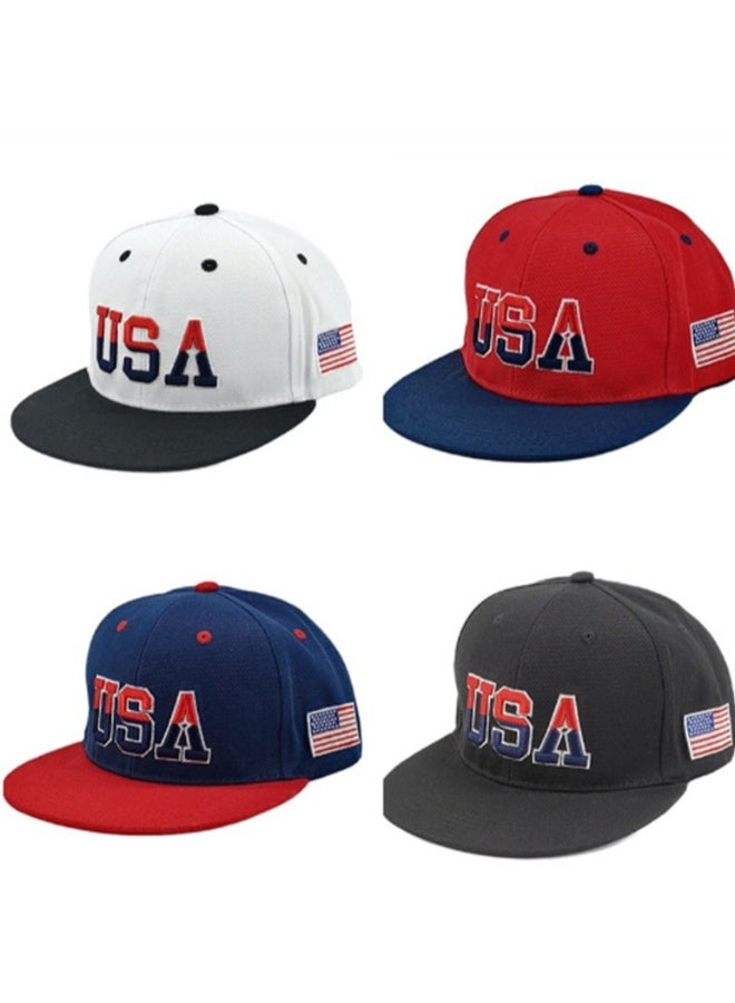 Fashionable Classic USA Baseball Cap Embroidered Sun Hat With Adjustable Buckle For Daily Wear And Outdoor Sports For Men Women  - Image 2