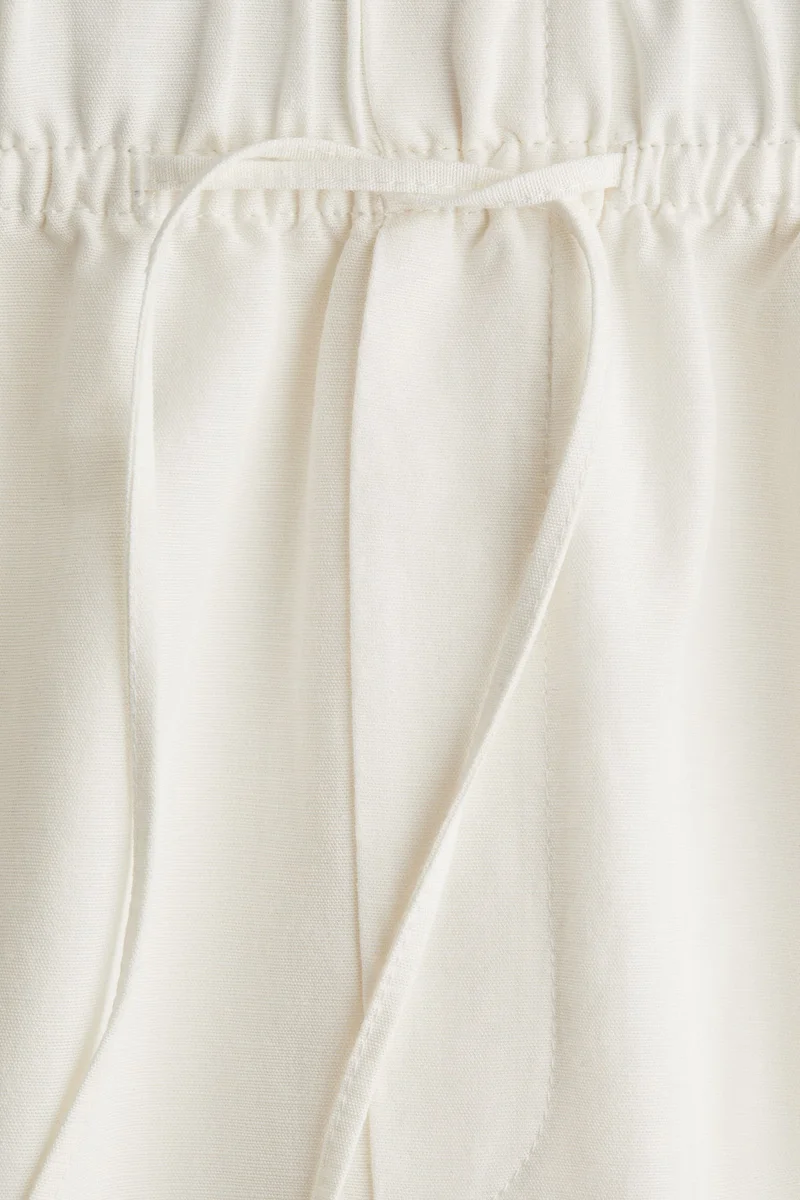 H&M Linen-Blend Drawstring Trousers
