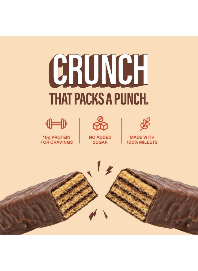 Phab Millet Wafers - Mocha Latte | 10g Protein | 0 Sugar, No Maida, No Preservatives, No Trans Fat | Millet Goodness (Bajra) | Gluten-Free Healthy Snack | Desk-to-Gym Snack | Pack of 10 - Image 4