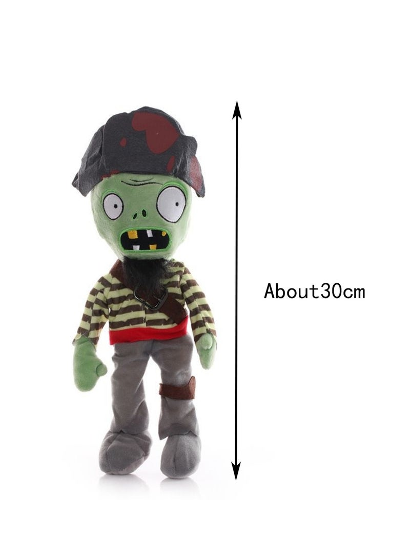 دمية زومبي من Plants Vs. Zombies Swordsman مقاس 12 بوصة، لعبة قطيفة، هدية للأولاد والبنات - Image 2