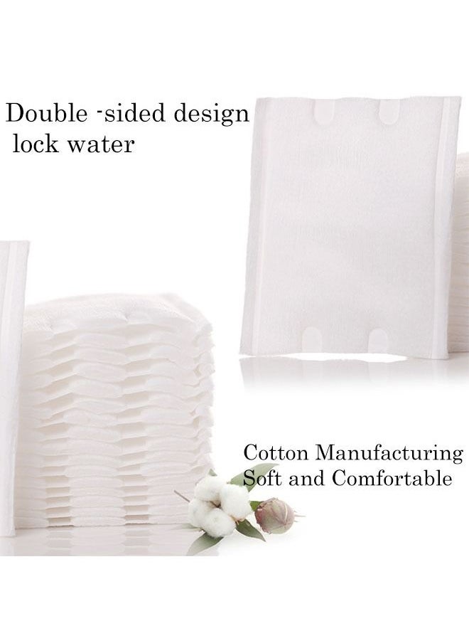 Ant - 100 PCS Hypoallergenic Facial Cleansing Squares Cotton Pads, Facial Lip & Eye Makeup Remover Pads, Thickening Pure Cotton Cosmetic Cotton - Image 1