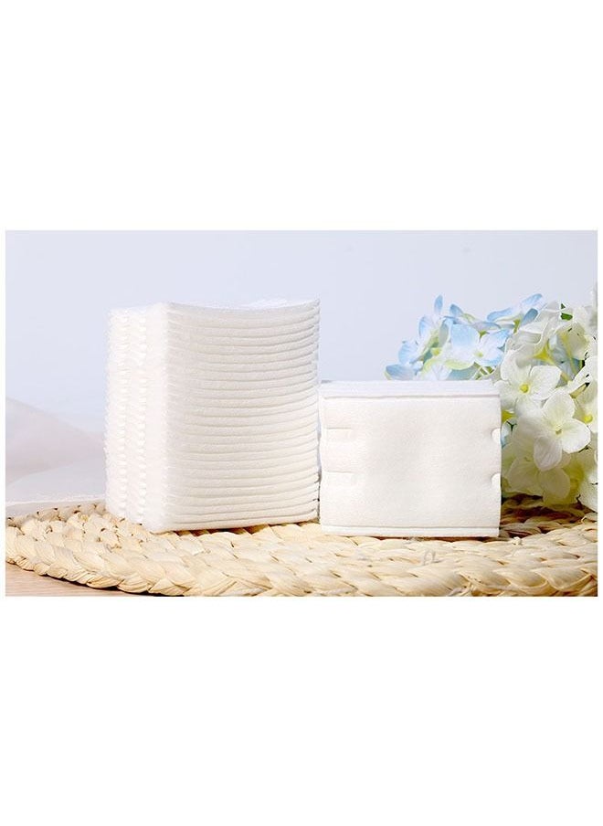 Ant - 100 PCS Hypoallergenic Facial Cleansing Squares Cotton Pads, Facial Lip & Eye Makeup Remover Pads, Thickening Pure Cotton Cosmetic Cotton - Image 1