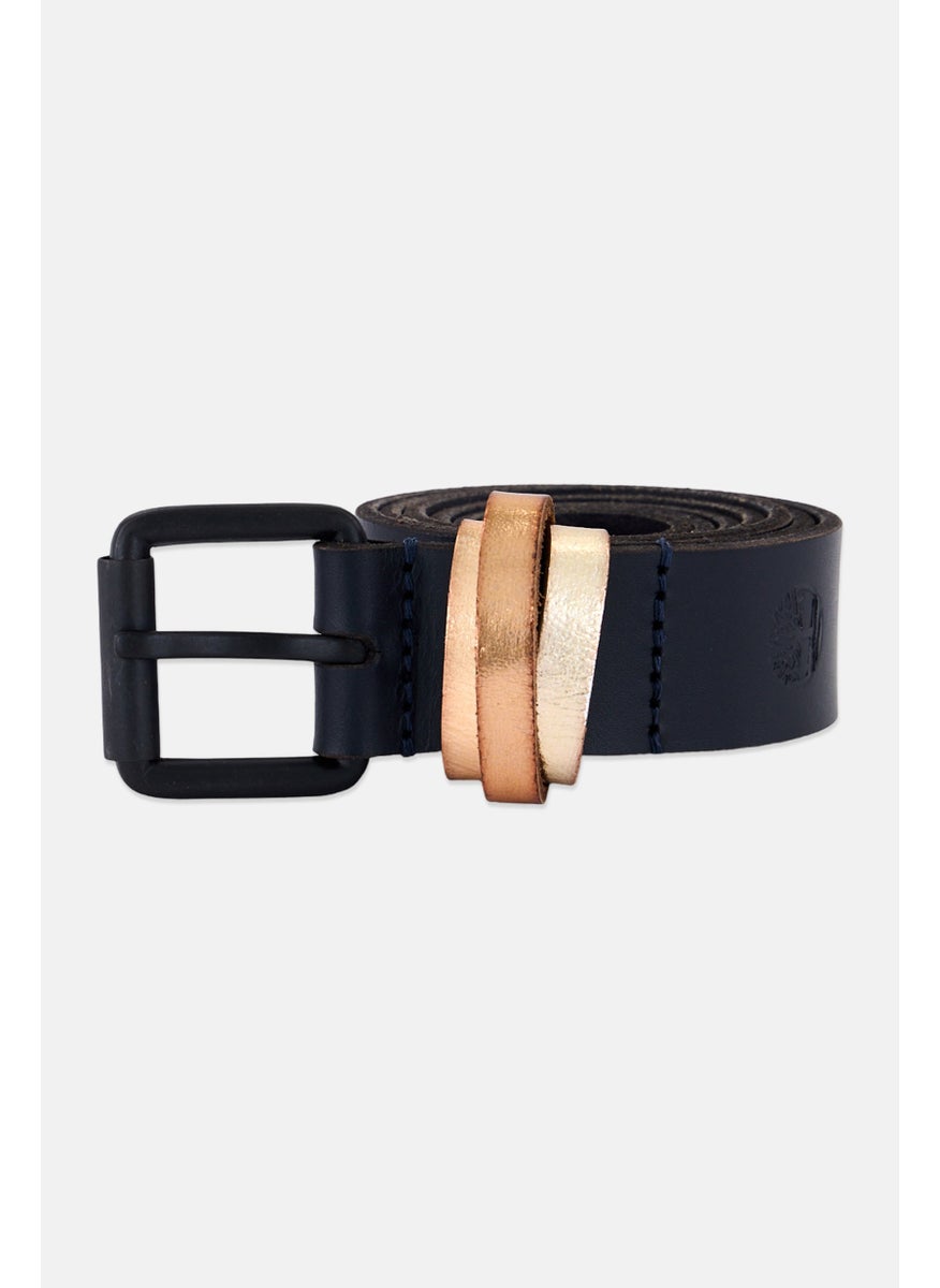 Timberland Women Genuine Leather Buckle Belt, Black  - Image 1