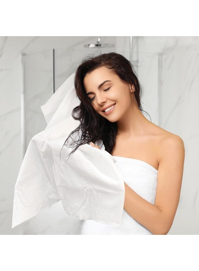 ForPro Professional Collection ForPro Professional Collection Premium Disposable Bath Towels, Salon & Spa Towels for Hair, Face, Body, Extra Large (15" x 31.5"), White, 50-Count - Image 5
