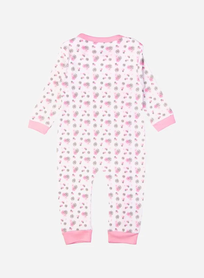 Babies Basic Floral Print Long Sleeves Sleepsuit by Styli