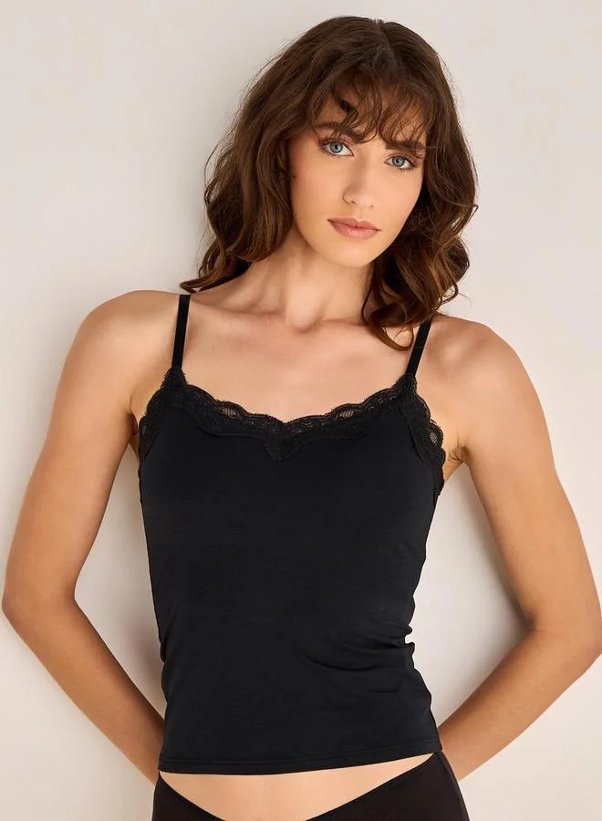سبلاش فيڤ Cami Bra with Lace Trim