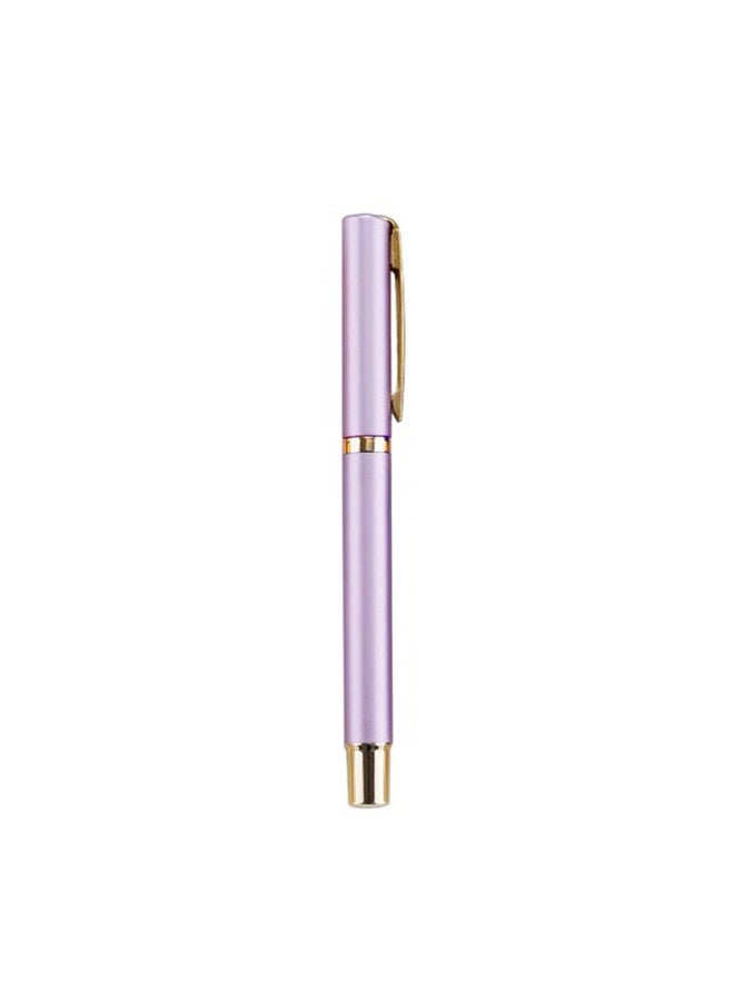 LumiArk 10Piece Pink Metallic Ballpoint Pens, Office Pens, Gel Pens, Smooth-Writing, Quick-Drying, Student Exam Pens, 0.5mm - Image 1